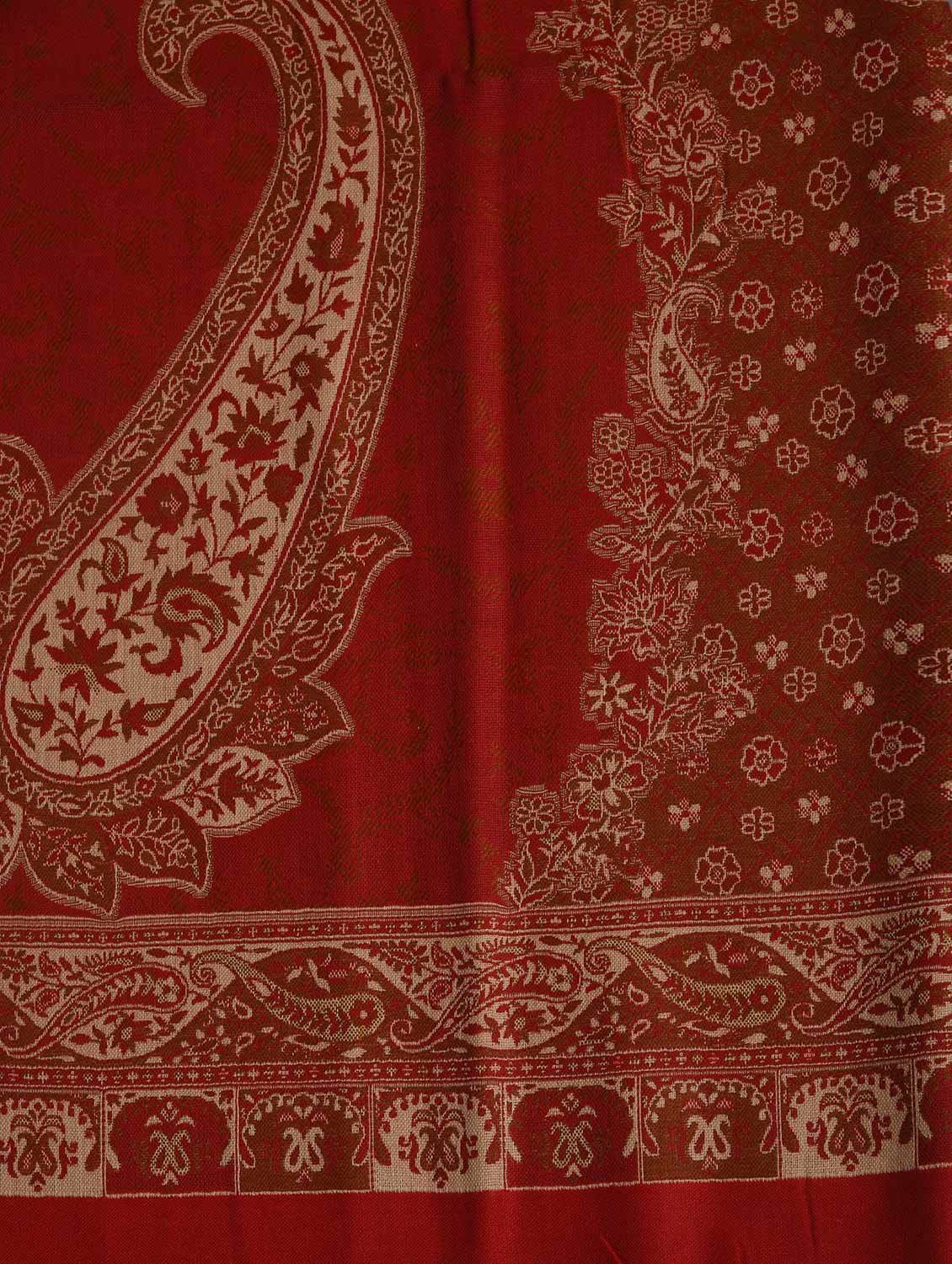 red woolen shawl - 14521651 - Zoom Image - 2