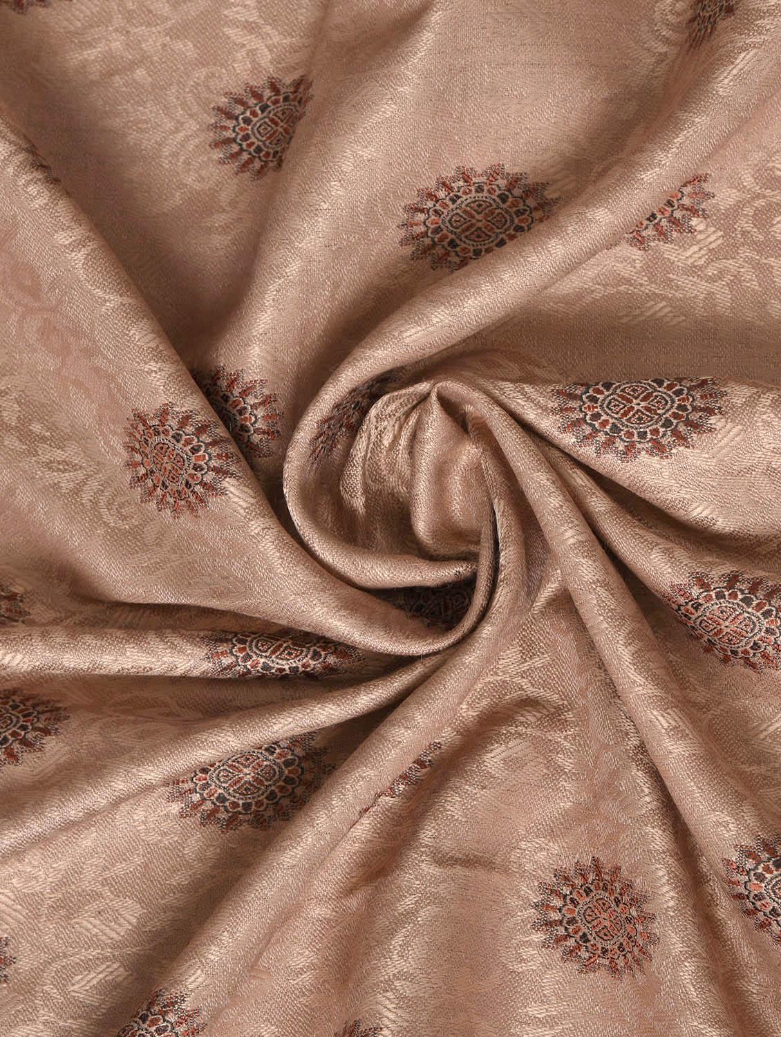 brown woolen shawl - 14521653 - Zoom Image - 2
