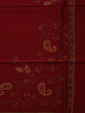 red embroidered shawl - 14521717 - Standard Image - 2