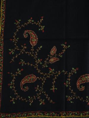 black embroidered shawl - 14521724 - Standard Image - 2