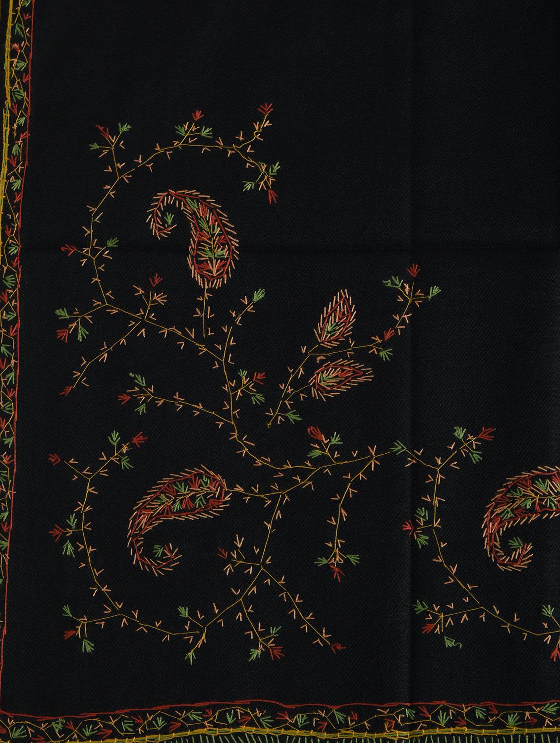 black embroidered shawl - 14521724 - Zoom Image - 2