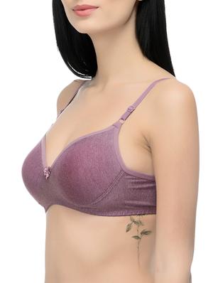 purple solid regular bra - 14521733 - Standard Image - 2