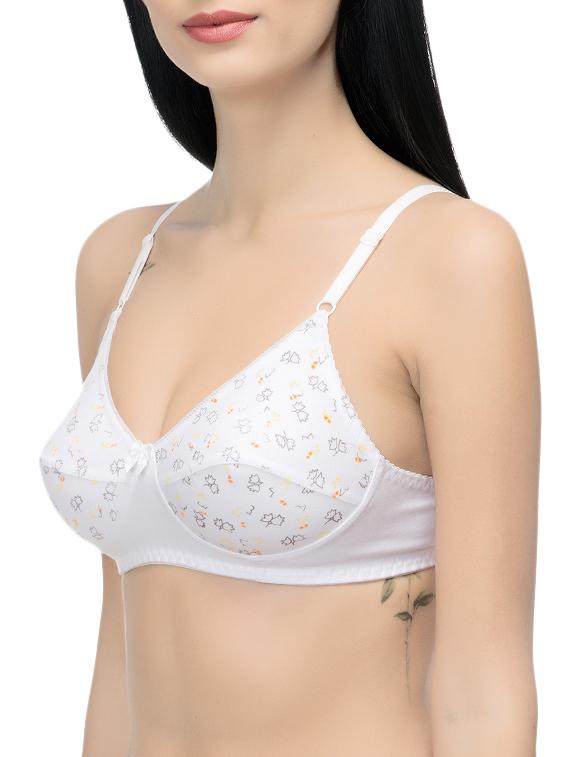 white printed minimizer bra - 14521758 - Zoom Image - 2