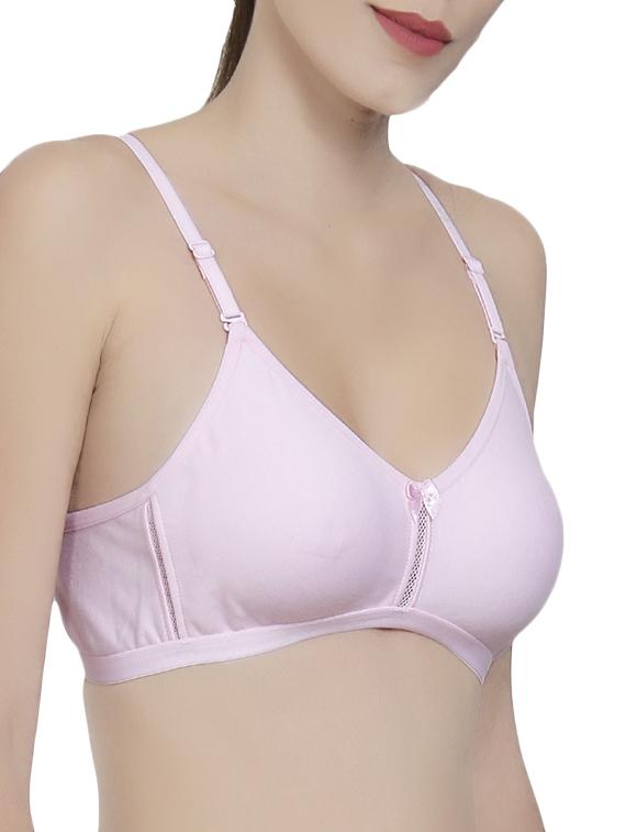 pink solid bra - 14521790 - Zoom Image - 2