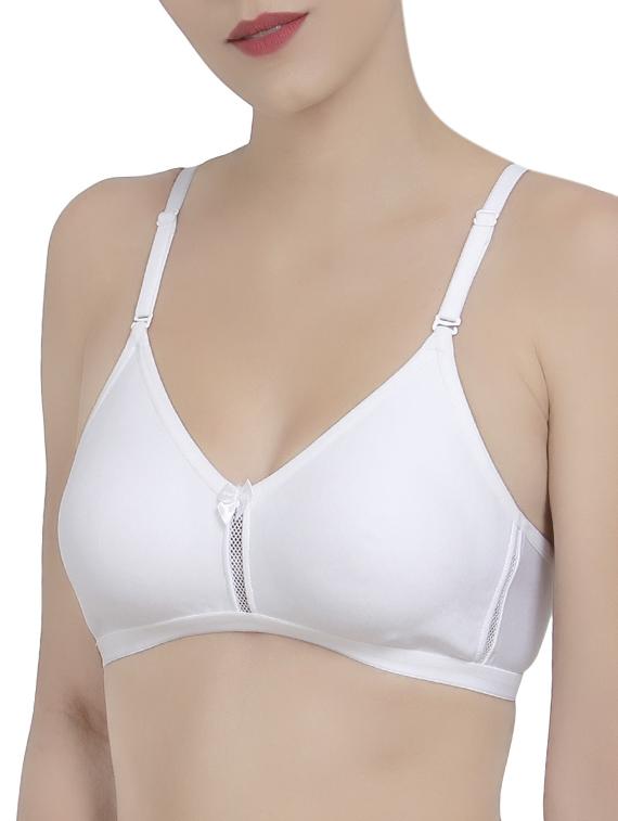 white solid backless bra - 14521793 - Zoom Image - 2