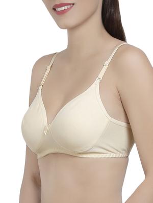 beige solid bra - 14521820 - Standard Image - 2