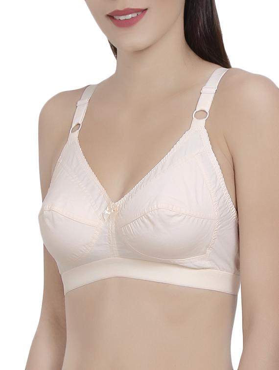 bow patch solid bra - 14521829 - Zoom Image - 2