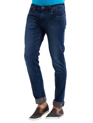 blue cotton washed jeans - 14525650 - Standard Image - 2