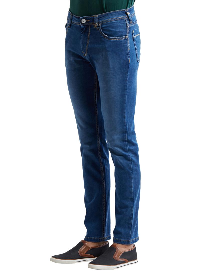 blue cotton washed jeans - 14525663 - Zoom Image - 2