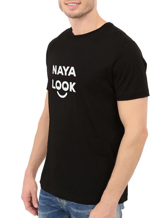 black cotton t-shirt - 14526991 - Zoom Image - 2