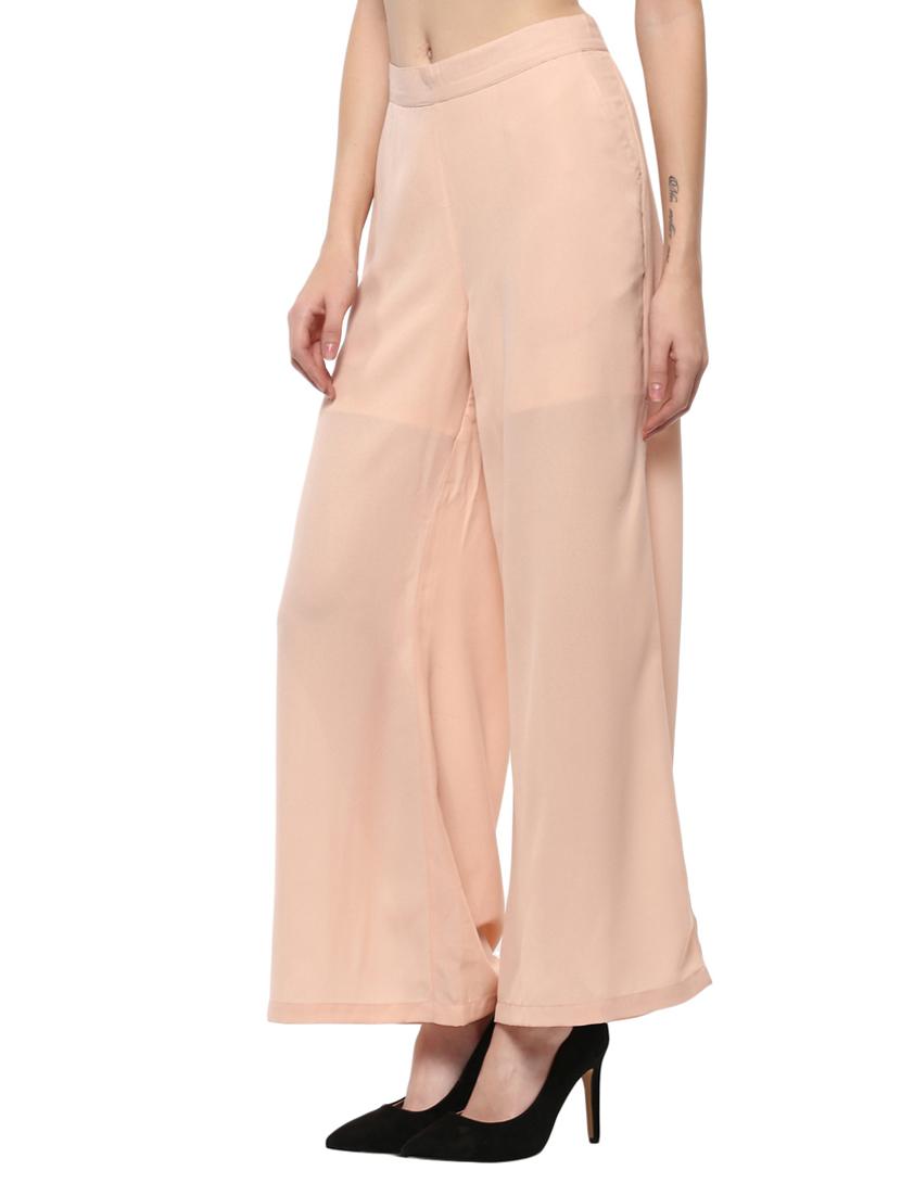 pink solid palazzo - 14527279 - Zoom Image - 2