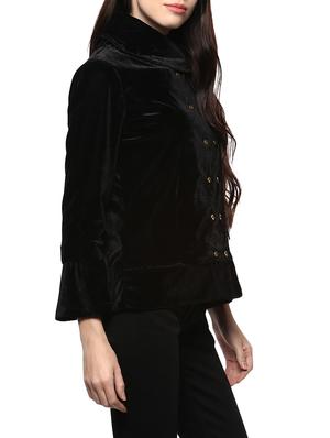 black double breasted coat - 14527287 - Standard Image - 2