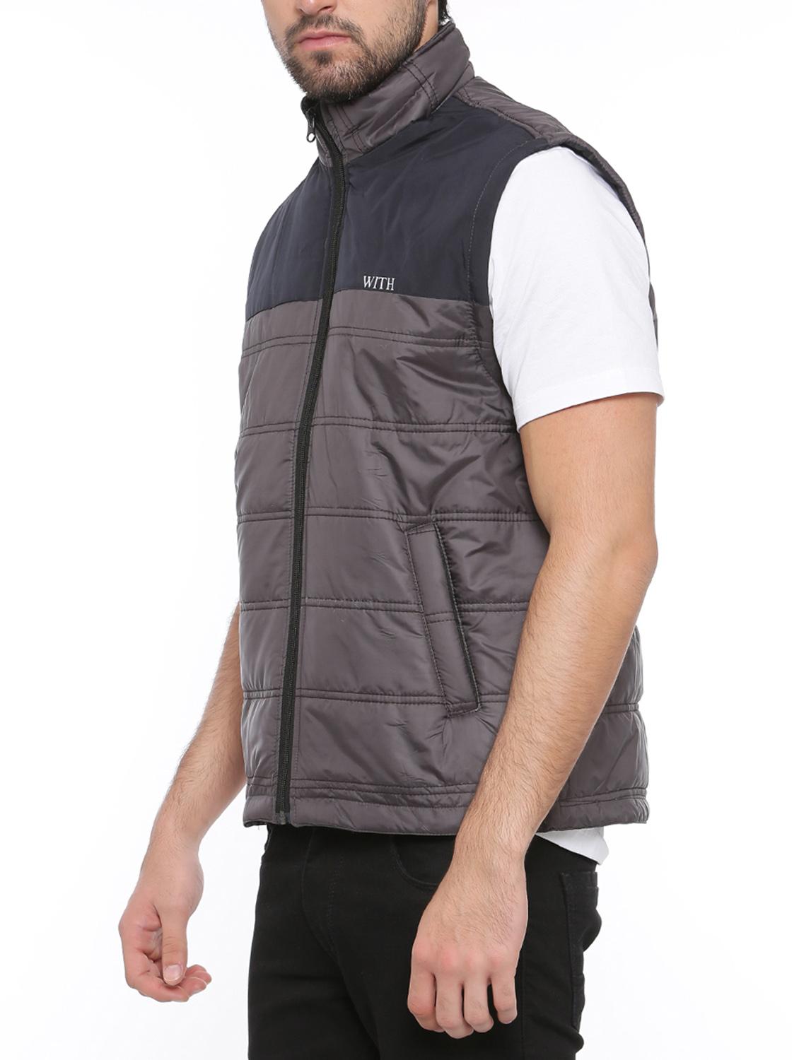 grey polyester quilted jacket - 14527673 - Zoom Image - 2