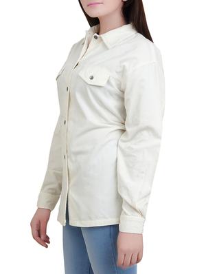 white cotton corduroy shirt - 14527843 - Standard Image - 2