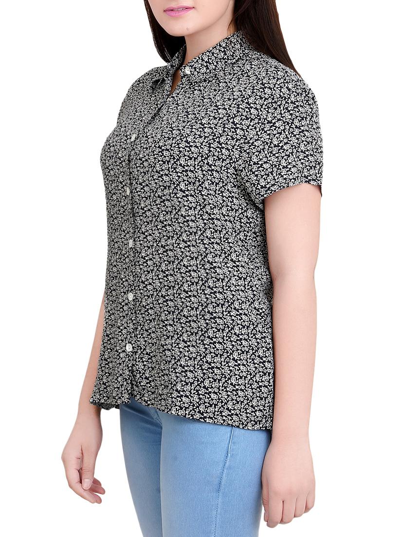 black printed shirt - 14527844 - Zoom Image - 2