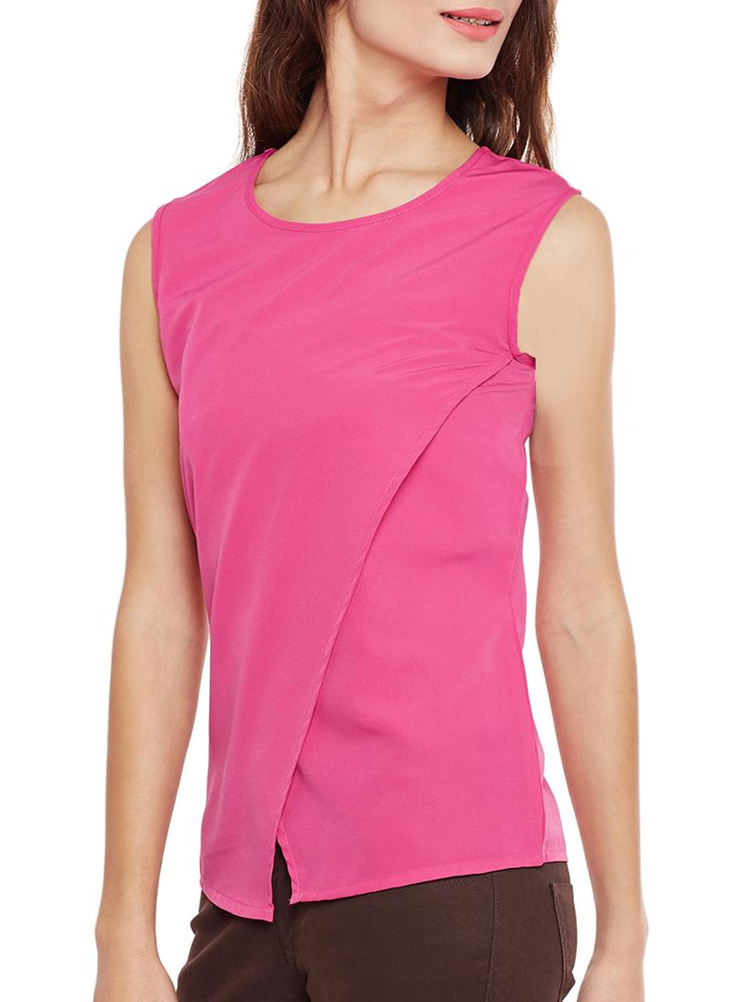 solid pink layered top - 14528045 - Zoom Image - 2