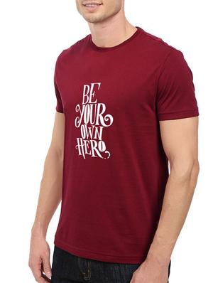 maroon cotton t-shirt - 14528501 - Standard Image - 2
