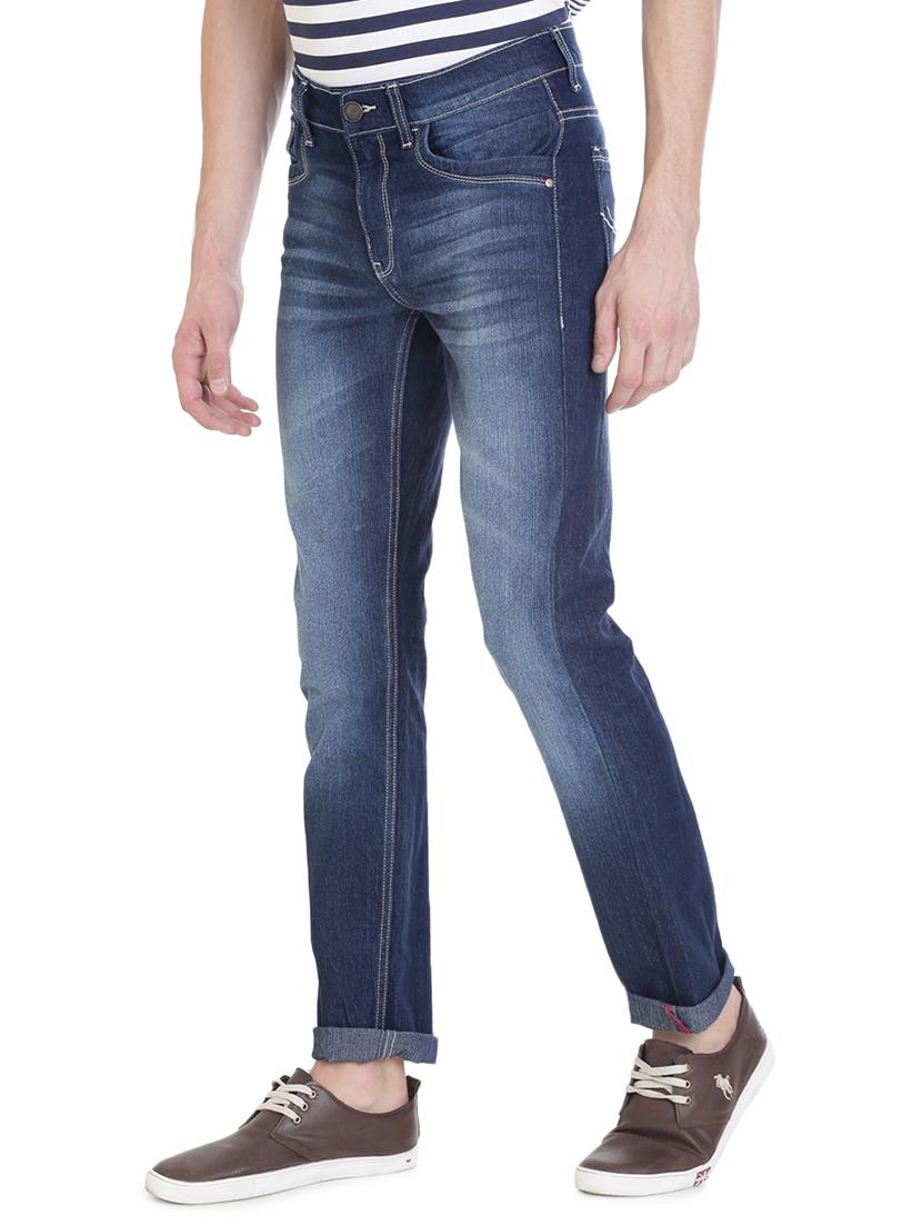 blue cotton washed jeans - 14528559 - Zoom Image - 2