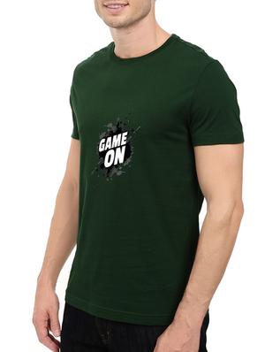 green cotton chest print tshirt - 14528575 - Standard Image - 2