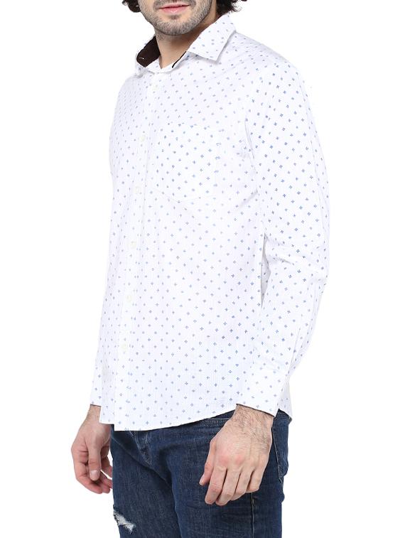 white cotton casual shirt - 14528988 - Zoom Image - 2