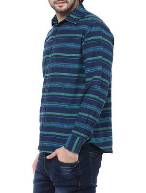 green cotton casual shirt - 14529004 - Standard Image - 2