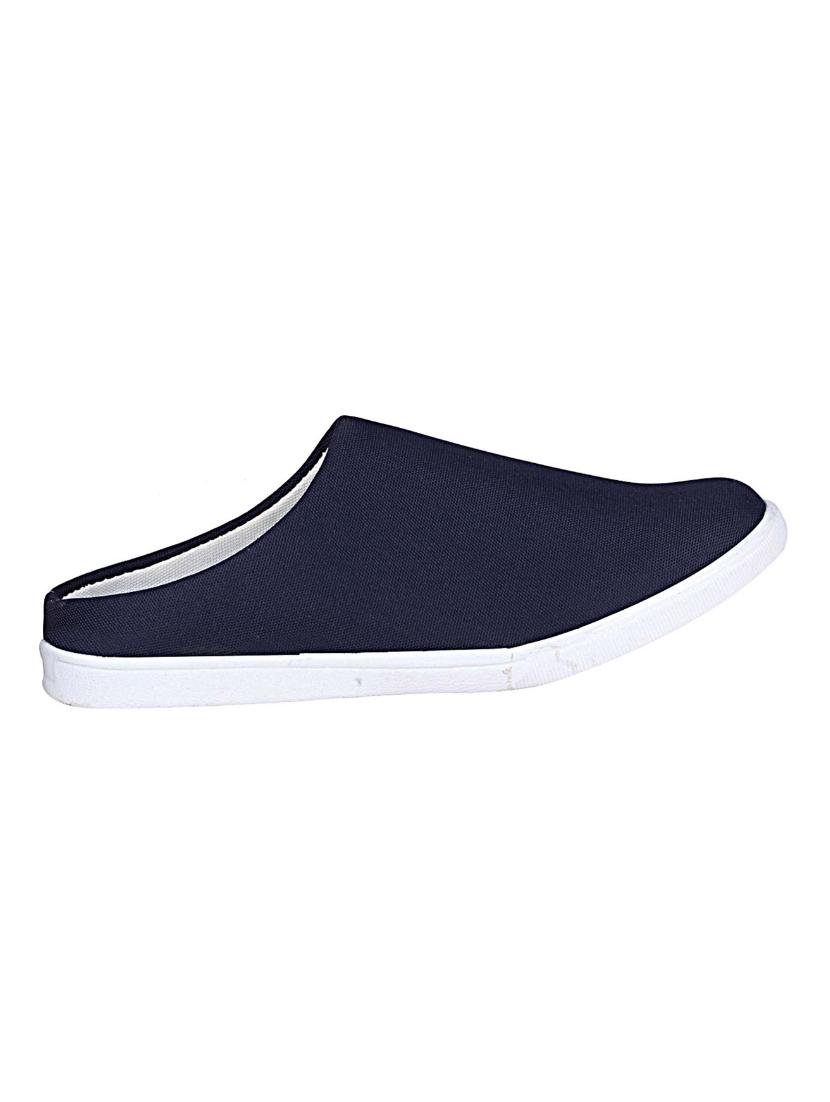 blue canvas slip on mules - 14529129 - Zoom Image - 2