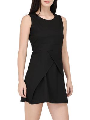 black rayon sheath dress - 14529324 - Standard Image - 2