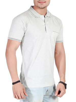 grey cotton pocket t-shirt - 14529925 - Standard Image - 2