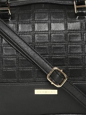 black leatherette handbag - 14530319 - Standard Image - 5