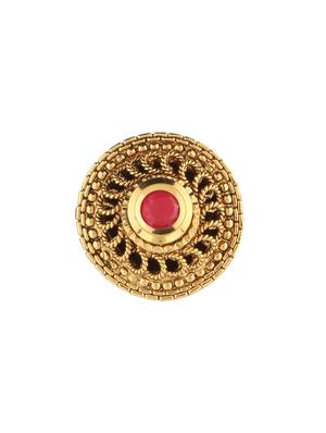 golden brass maang teeka - 14531234 - Standard Image - 2