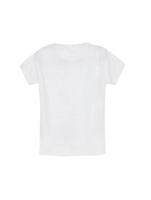 white cotton blend tshirt - 14531385 - Standard Image - 2