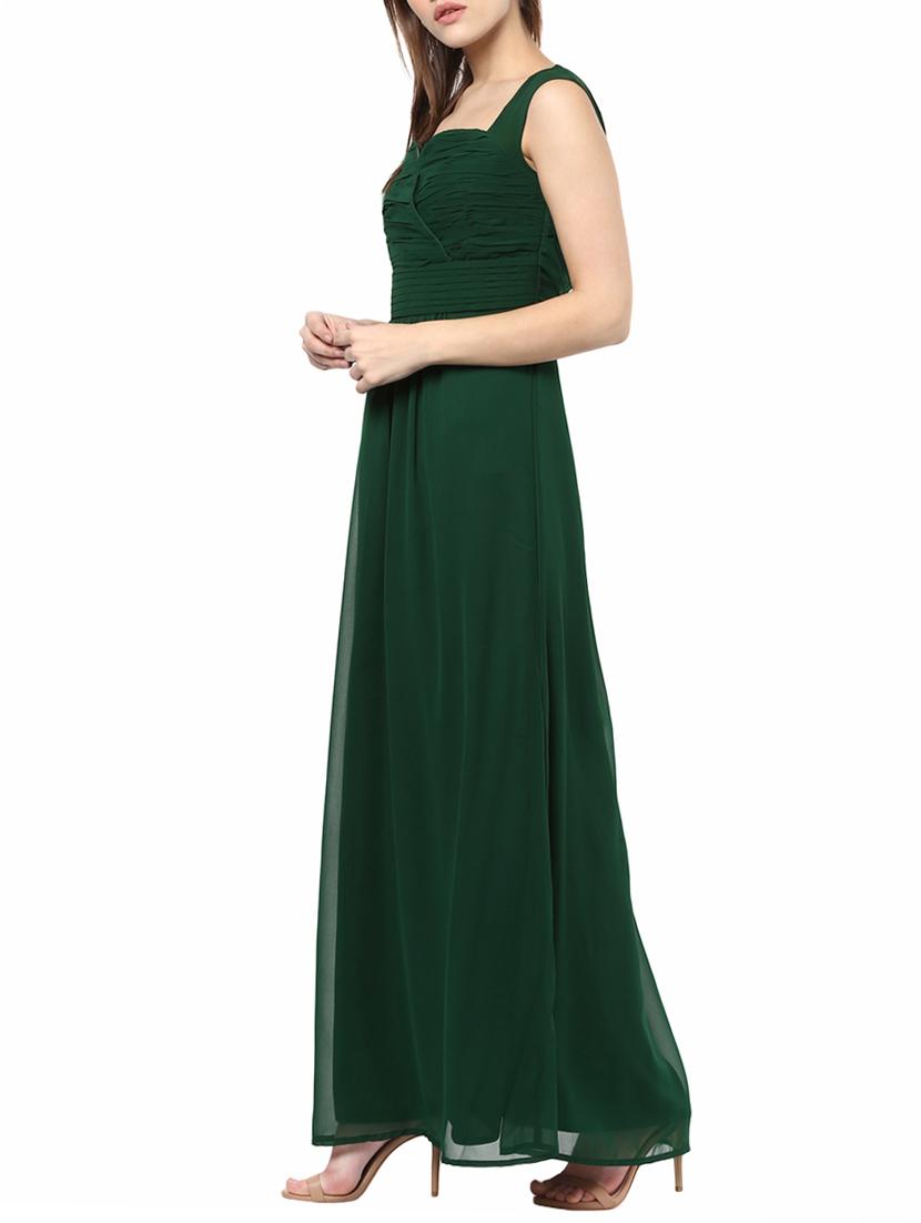 tie knot back pleated maxi dress - 14531469 - Zoom Image - 2