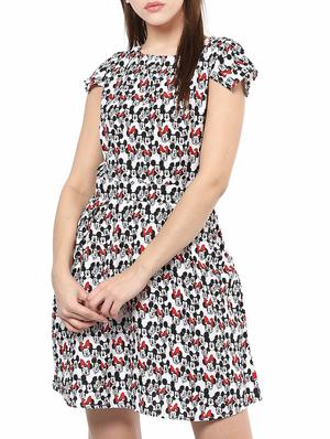 white printed dress - 14531473 - Standard Image - 2