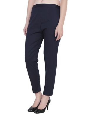 blue cotton trouser - 14531539 - Standard Image - 2
