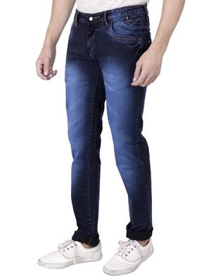navy blue denim washed jeans - 14531571 - Standard Image - 2