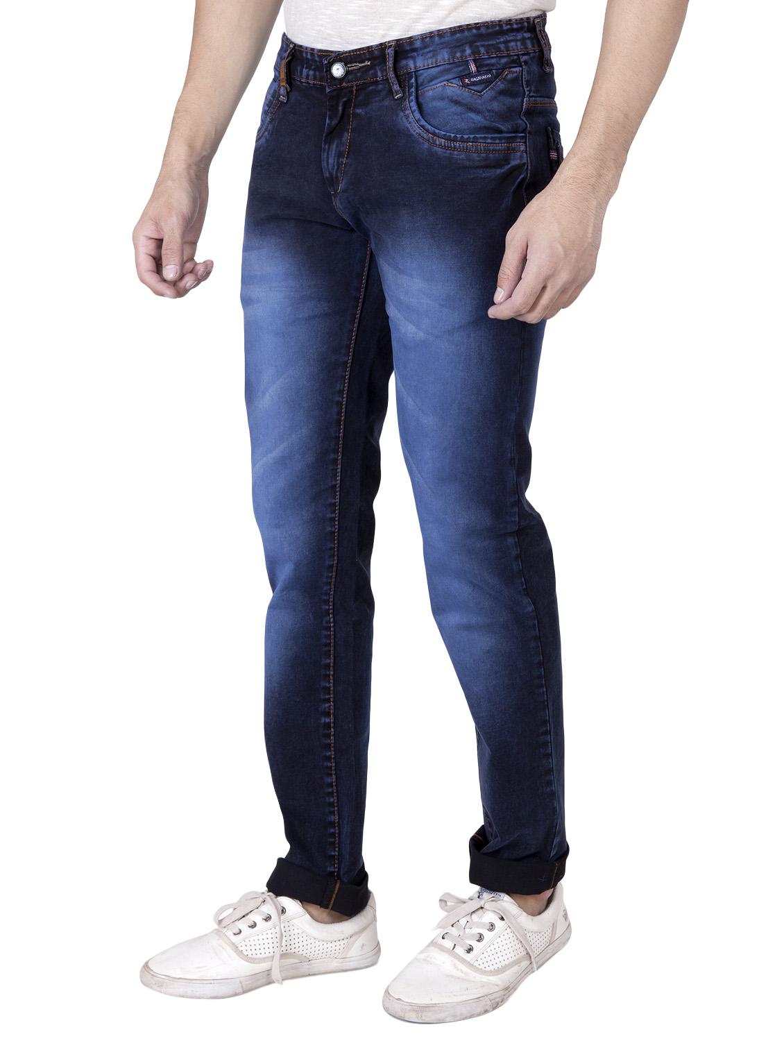 navy blue denim washed jeans - 14531571 - Zoom Image - 2