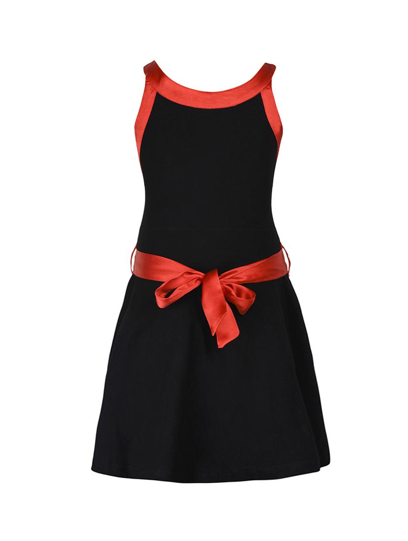 black polyester frock - 14531877 - Zoom Image - 2