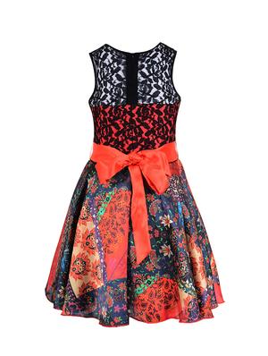 multi polyester frock - 14532491 - Standard Image - 2