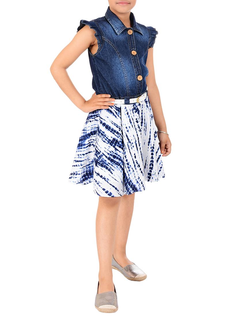 navy blue cotton frock - 14532494 - Zoom Image - 2