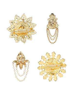 multi brass brooch - 14532510 - Standard Image - 2