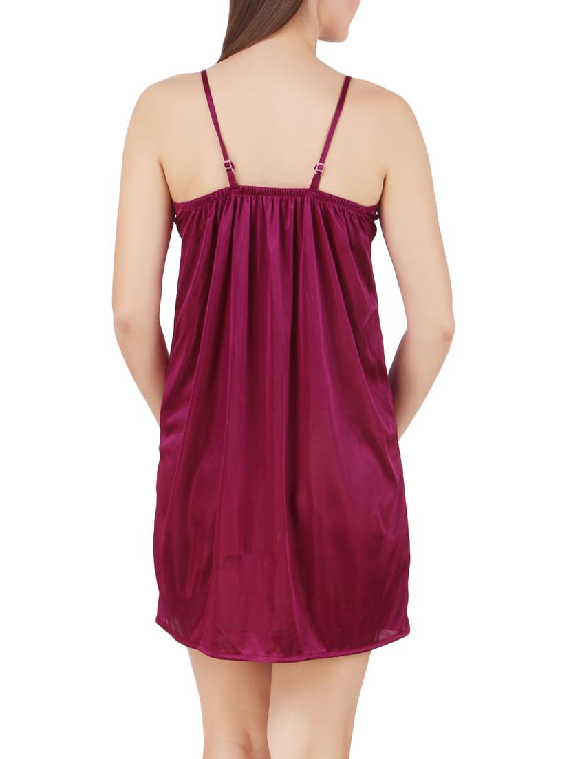 pink satin babydoll - 14533453 - Zoom Image - 2