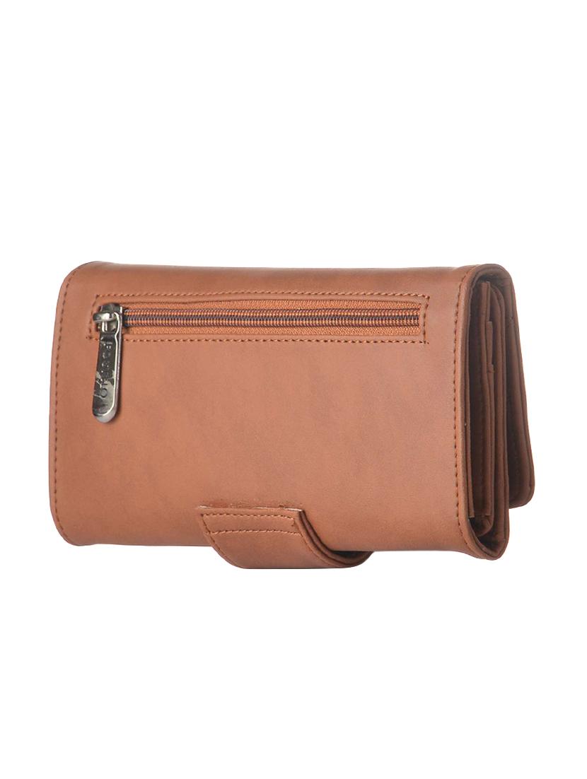 tan leatherette regular clutch - 14533598 - Zoom Image - 2