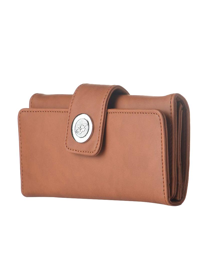 tan leatherette regular clutch - 14533598 - Zoom Image - 5