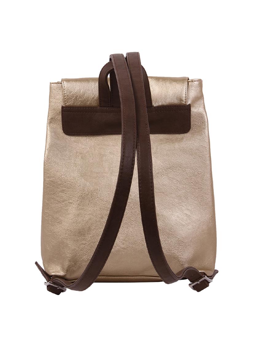 gold leatherette backpack - 14533709 - Zoom Image - 2