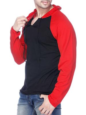 blue cotton color block t-shirt - 14533829 - Standard Image - 2