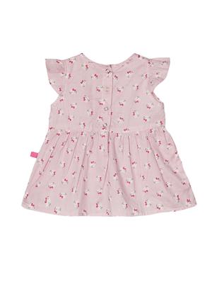 pink cotton frock - 14533975 - Standard Image - 2