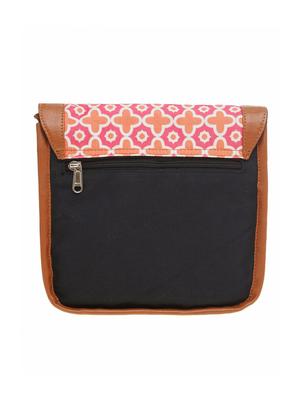black canvas messenger sling bag - 14534527 - Standard Image - 2