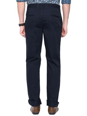 navy blue cotton chinos cAsual trouser - 14534718 - Standard Image - 2