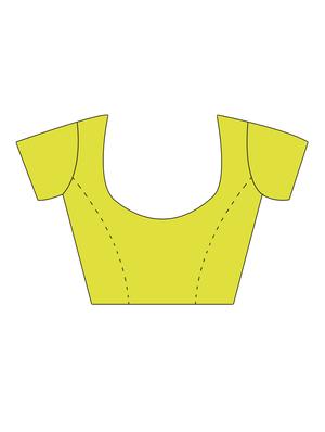 mustard yellow bordered saree with blouse - 14534892 - Standard Image - 2
