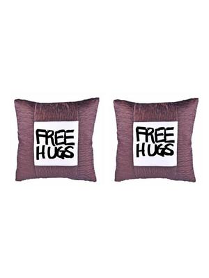 "Free Hugs" Quoted Printed Set Of 5 Cushion Covers - 14535679 - Standard Image - 2